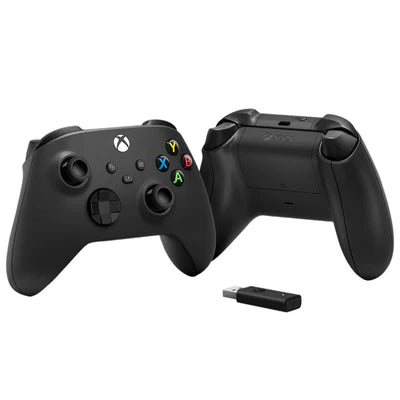 Xbox Wireless Controller (2020) with Wireless Adapter For Windows - Carbon Black MICROSOFT