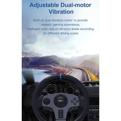 PXN V9 270/900 degree Steering Wheel for PS4, Xbox One,Xbox Series X/S, Nintendo Switch, PC PXN