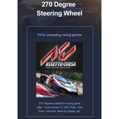 PXN V9 270/900 degree Steering Wheel for PS4, Xbox One,Xbox Series X/S, Nintendo Switch, PC PXN