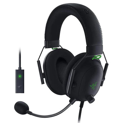 Razer BlackShark V2 With USB Sound Card - THX 7.1 Spatial Surround Sound RAZER