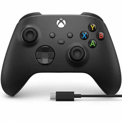 Xbox Wireless Controller for Xbox Series X|S, Xbox One and Windows Devices with USB-C Cable - Carbon Black MICROSOFT