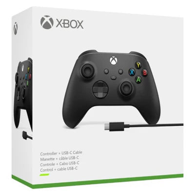 Xbox Wireless Controller for Xbox Series X|S, Xbox One and Windows Devices with USB-C Cable - Carbon Black MICROSOFT