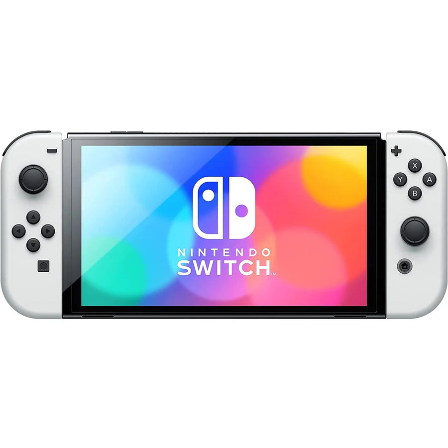 Nintendo Switch OLED Model Console - White Joy-Con with Free Case & Screen Protector NINTENDO