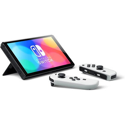 Nintendo Switch OLED Model Console - White Joy-Con with Free Case & Screen Protector NINTENDO