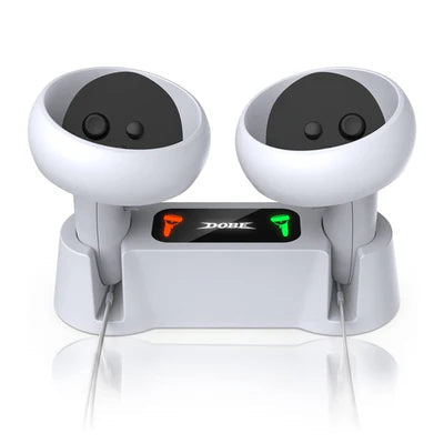 DOBE Fast Charging Dock with Rechargable Battery Pack for Meta Quest 2 VR Controllers DOBE