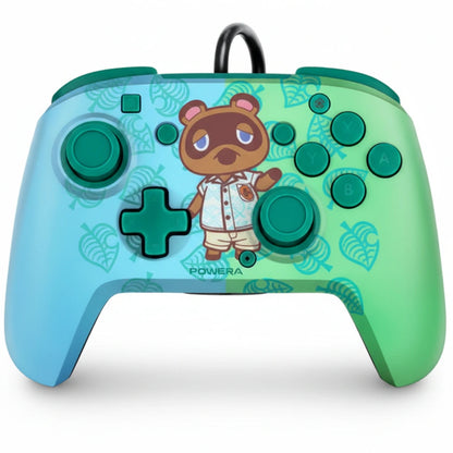 PDP Faceoff Deluxe+ Wired Controller - Animal Crossing Edition - Tom Nook - for Nintendo Switch PDP