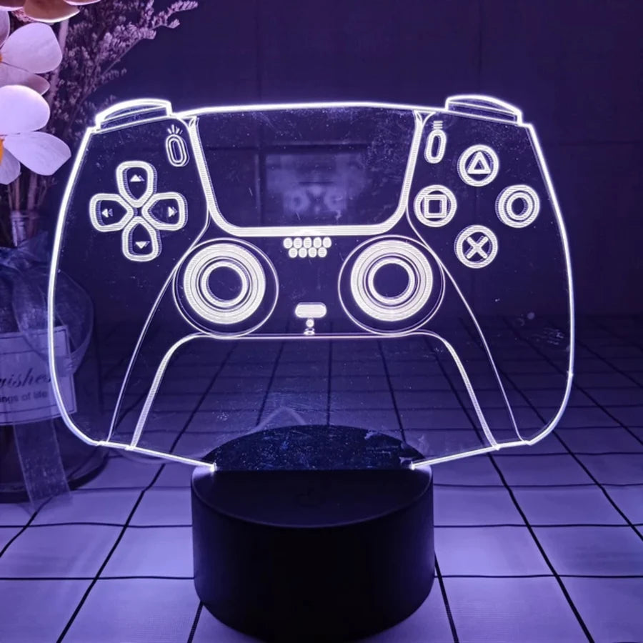 Gaming Room Desk Setup Lighting Decor 3D Visual LED Night Lamp - 7 Color Change FULLOSUN