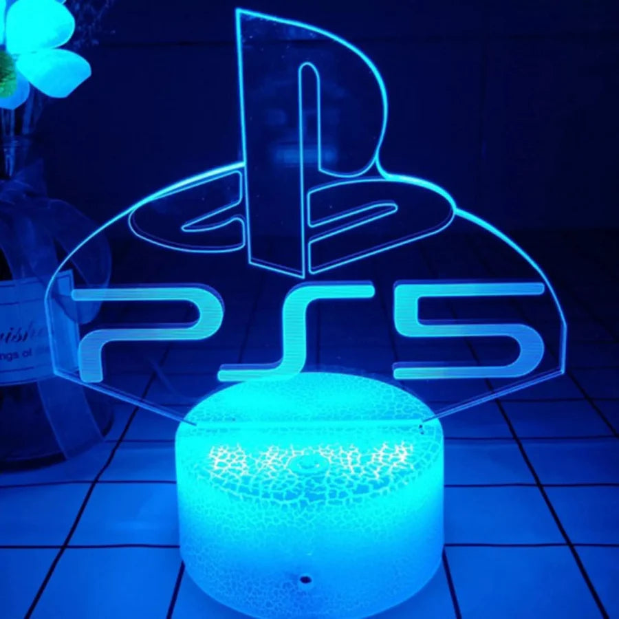 Gaming Room Desk Setup Lighting Decor 3D Visual LED Night Lamp - 7 Color Change FULLOSUN