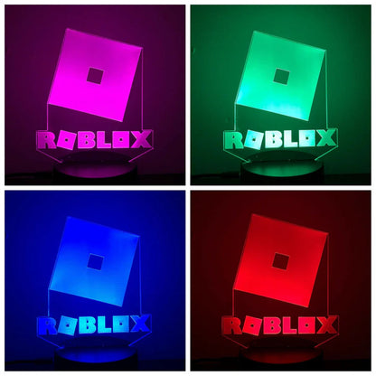 Gaming Room Desk Setup Lighting Decor 3D Visual LED Night Lamp - 7 Color Change FULLOSUN