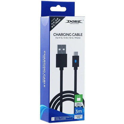 Dobe 3m Charging Cable For PlayStation 5 Controller DOBE