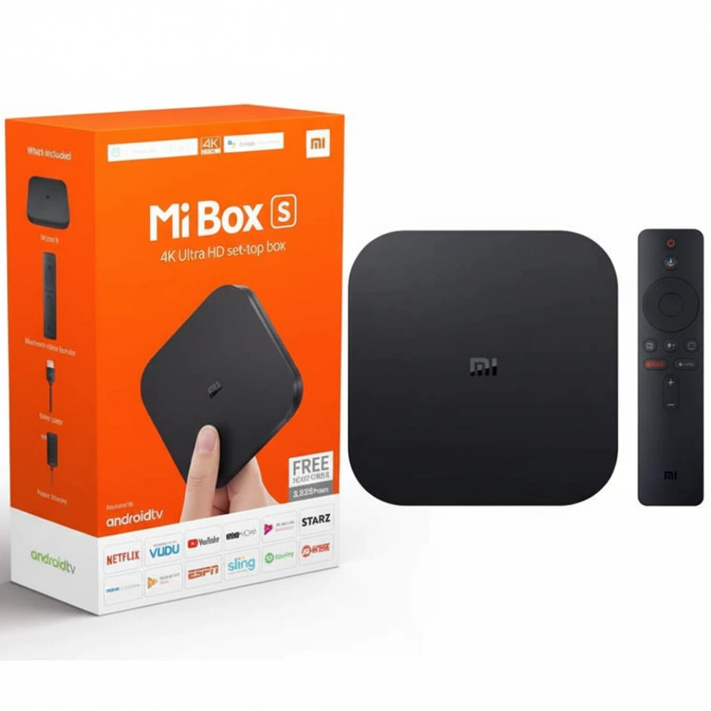Xiaomi Mi Box S 4K Ultra 2nd Generation HD Streaming Media Player, Android TV Box with Google Assistant | Chromecast Built-in XIAOMI