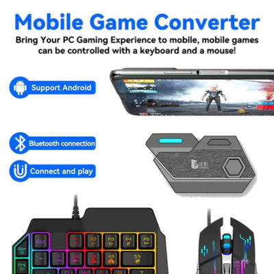 MIX se 4 in 1 Gaming Combo Keyboard & Mouse For Android Mobiles & Tablets MIX se