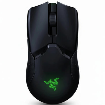 Black gaming mouse with Razer logo on a white background