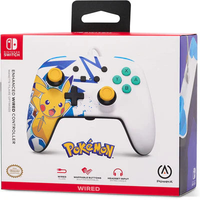 PowerA Enhanced Wired Controller for Nintendo Switch - Pikachu High Voltage POWERA