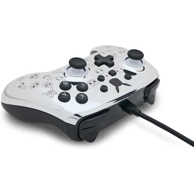 PowerA Enhanced Wired Controller for Nintendo Switch - Pikachu Black & Silver POWERA