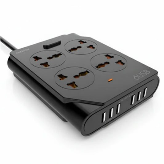 Moxom KH-63Y Extension Lead With USB 6 Ports