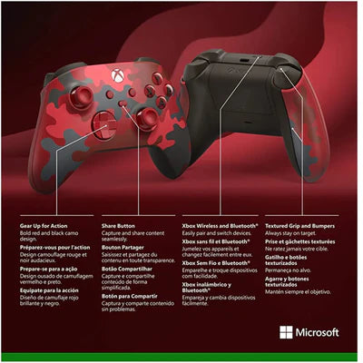 Xbox Wireless Controller – Daystrike Camo Special Edition for Xbox Series X|S, Xbox One, and Windows Devices MICROSOFT