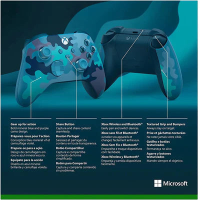 Xbox Wireless Controller - Mineral Camo Special Edition for Xbox Series X|S, Xbox One, and Windows Devices MICROSOFT