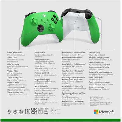 Xbox Wireless Controller – Velocity Green for Xbox Series X|S, Xbox One, and Windows Devices MICROSOFT