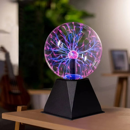 Crystal Plasma Ball Touch Lamp - Interactive LED Lightning Effect Decorative Desk Light gametricks