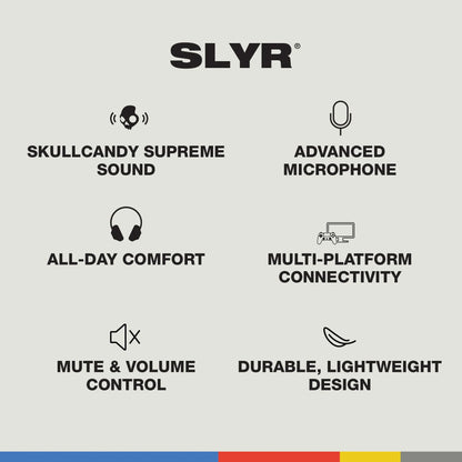 Skullcandy SLYR Wired Multi-Platform Gaming Headset with Microphone - Blue DigiHype