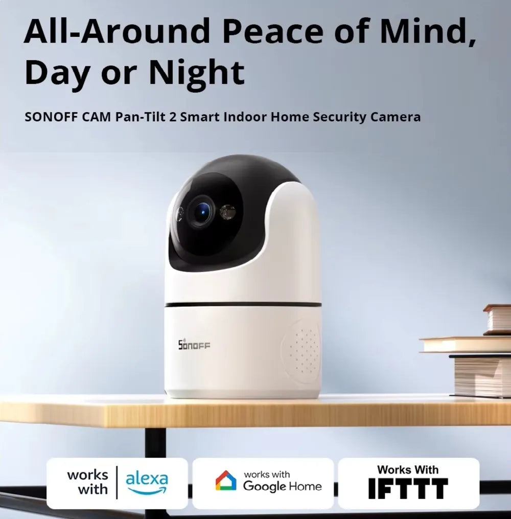 SONOFF CAM-PT2 Pan-Tilt 2 Smart Indoor Security Camera WiFi with Night Vision Sonoff