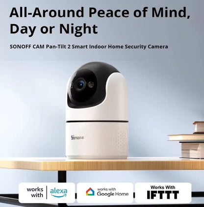 SONOFF CAM-PT2 Pan-Tilt 2 Smart Indoor Security Camera WiFi with Night Vision Sonoff
