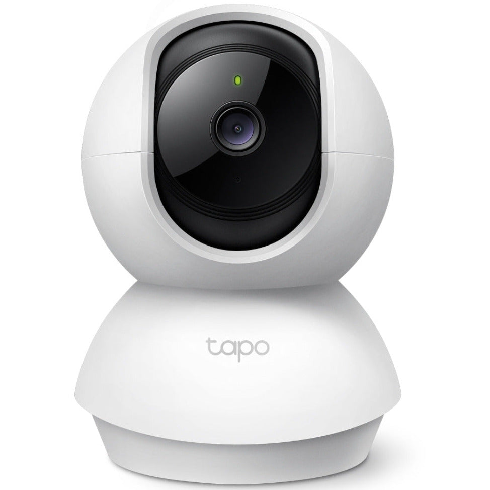 White TP-Link Tapo security camera on a white background