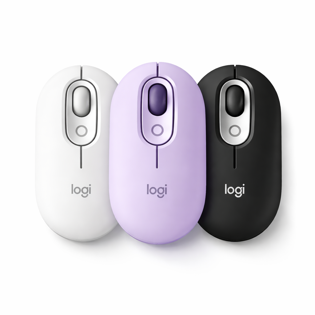Logitech POP Bluetooth Wireless Mouse with Emoji Customizable Button – SilentTouch Clicks