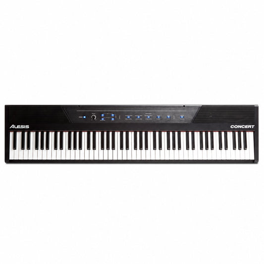 Alesis Concert 88-Key Semi-Weighted Digital Piano – front top view