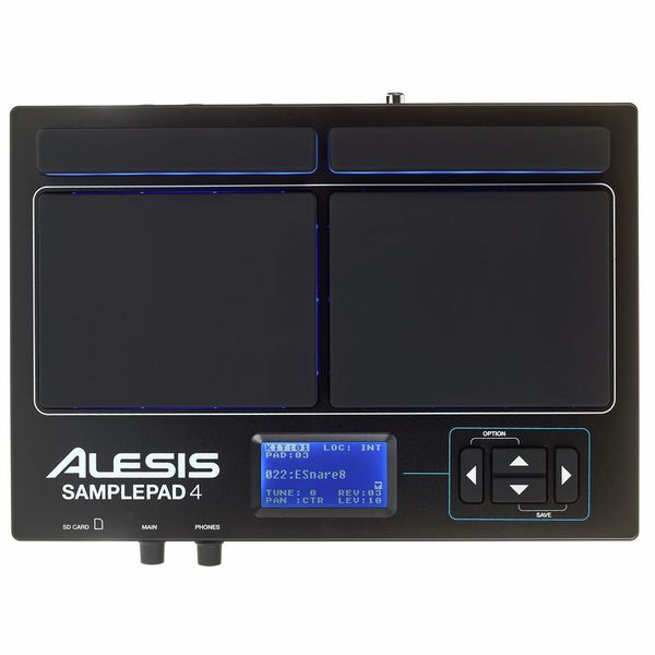 Alesis SamplePad 4 Compact Percussion Pad – front top view