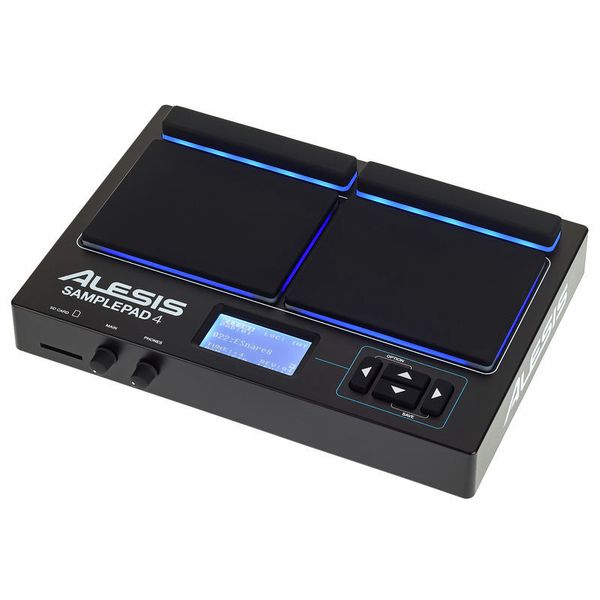 Alesis SamplePad 4 Compact Percussion Pad – three-quarter view