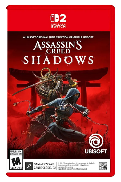 Assassin’s Creed Shadows - Nintendo Switch 2 – Nintendo Switch 2 physical game cover, front view