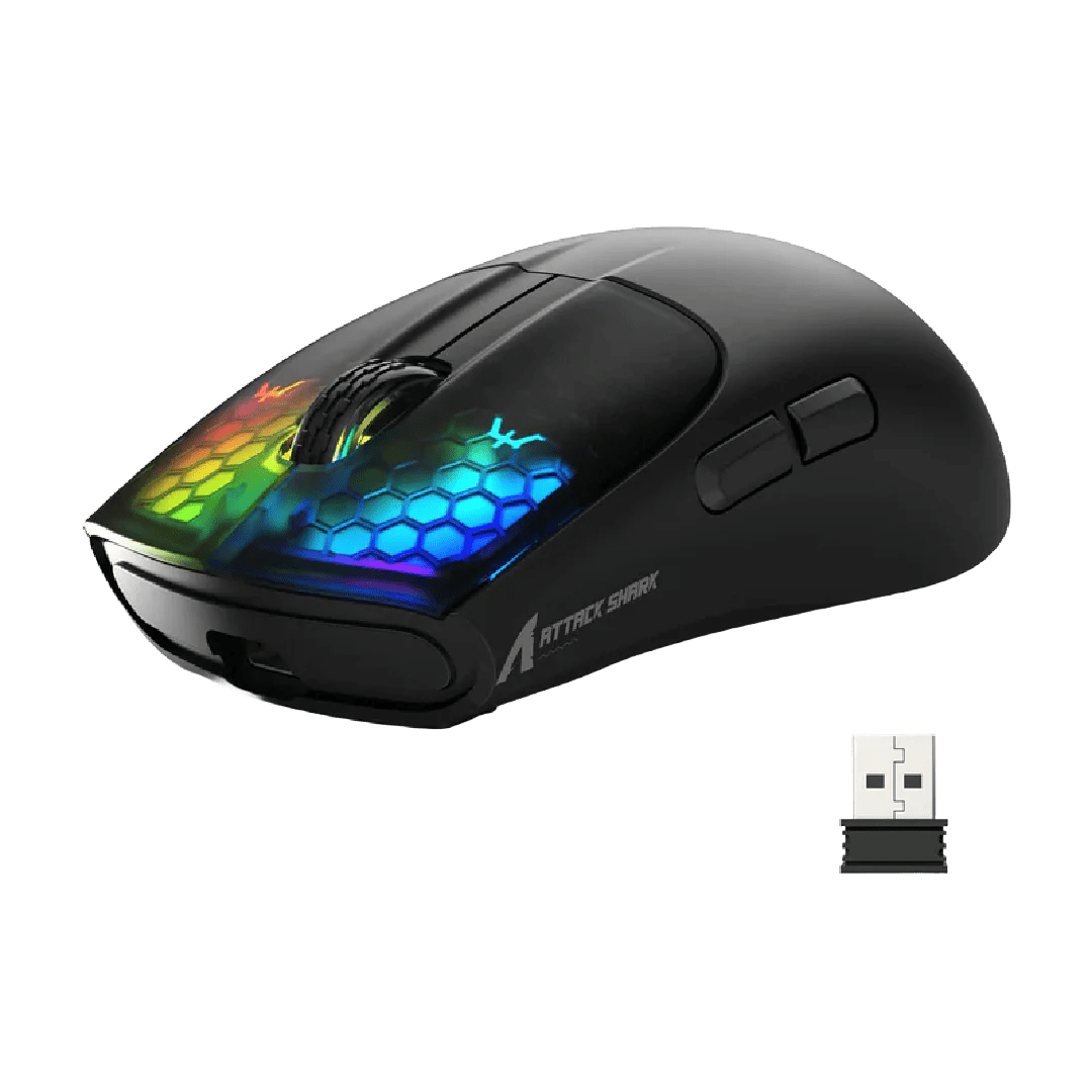 ATTACK SHARK X5 RGB Ultra - Light 49g Wireless Gaming Mouse - gametricks