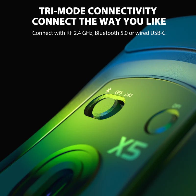 ATTACK SHARK X5 RGB Ultra - Light 49g Wireless Gaming Mouse - gametricks