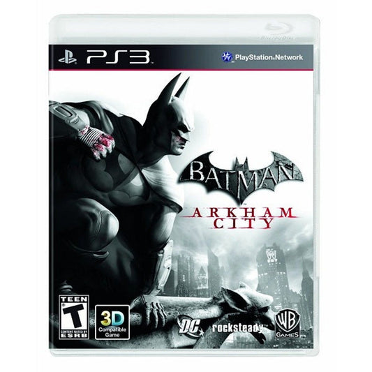 Batman Arkham City PS3 front cover on white square background