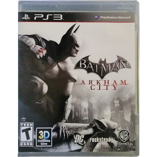 Batman: Arkham City - PlayStation 3 | PS3 straight front view on white square background