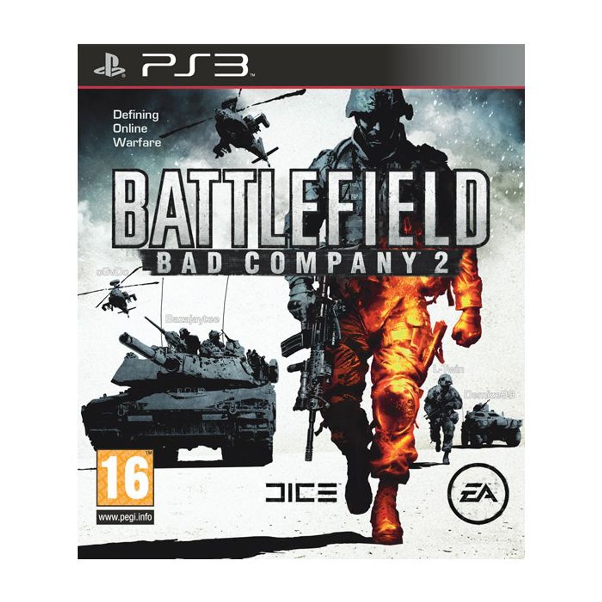 Battlefield Bad Company 2 PS3 front cover on white square background