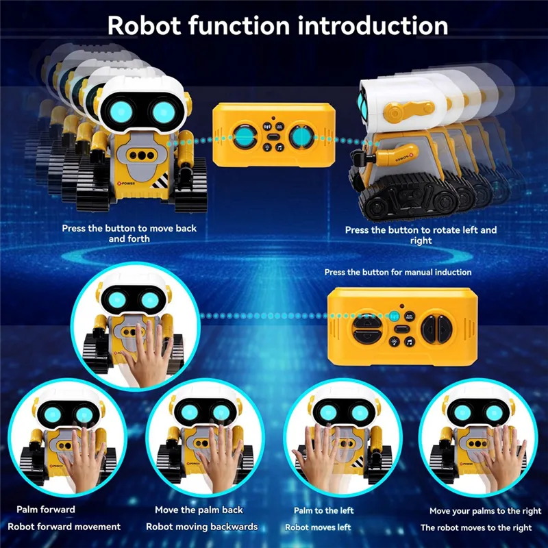 Ai Robot Gesture Sensing Robot Rechargeable Kid'S RC Intelligent Robot Gesture Interactive Sensing Robot