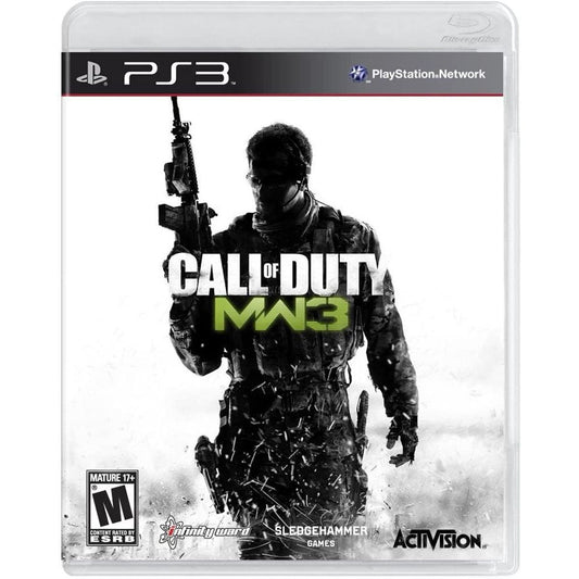 Call of Duty Modern Warfare 3 PS3 front cover on white square background