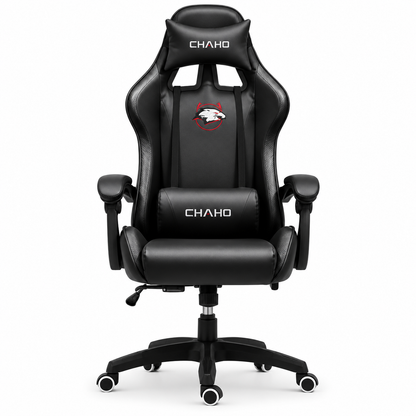 Chaho YT-055 Black gaming chair front view