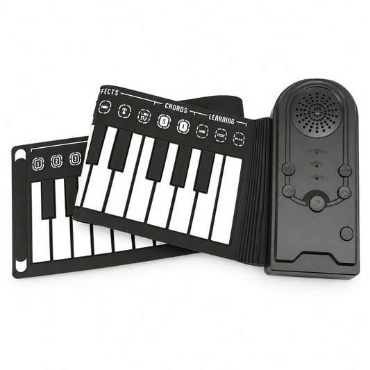 Conqueror MK49 black flexible roll-up piano with built-in speaker