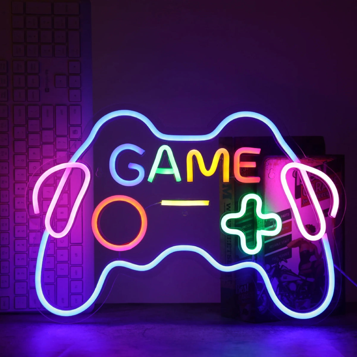 LED Light Neon Sign For Wall Decor 42×28 cm - Game Controller