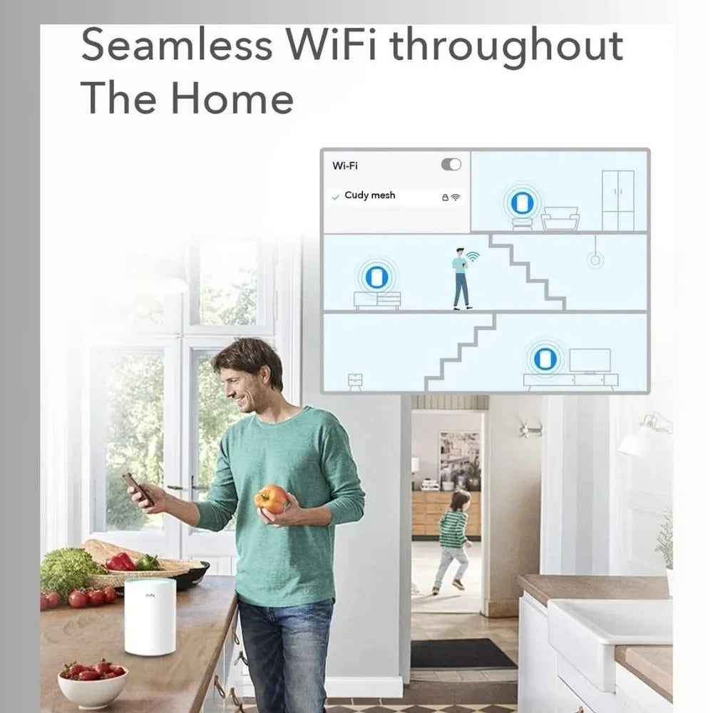Cudy AC1200 Gigabit Whole Home WiFi Mesh System Cudy