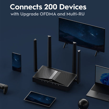 CUDY WR3600 Wi-Fi 7 Router – Dual-Band, 3.6 Gbps Speed, 5 Gigabit Ports - gametricks