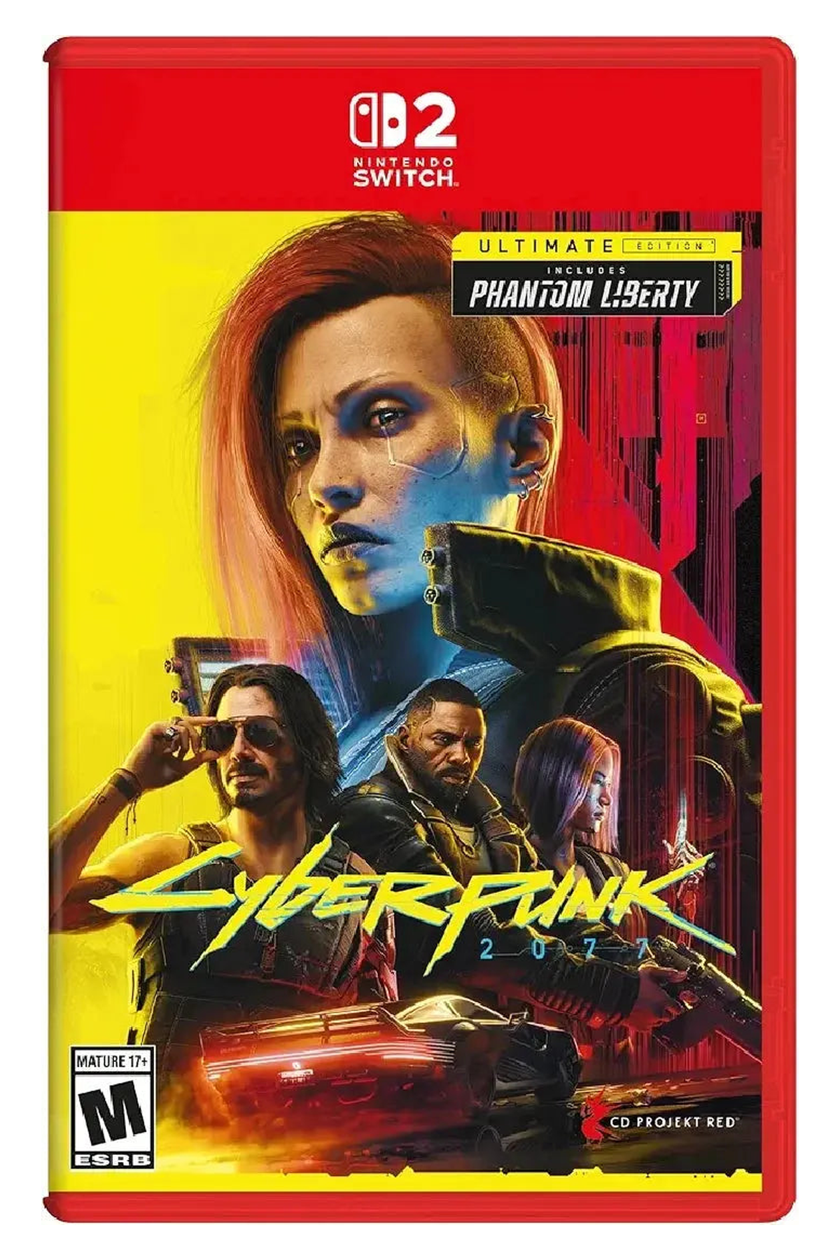 Cyberpunk 2077: Ultimate Edition – Nintendo Switch 2 physical game cover, front view