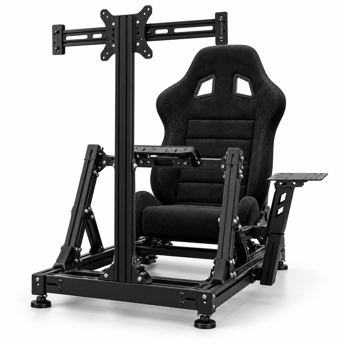AI illustration: racing cockpit side profile