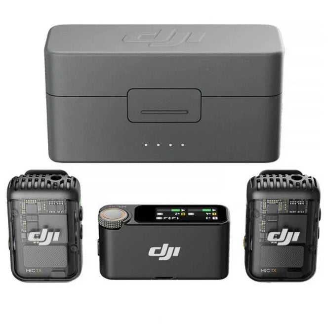 DJI Mic Mini (2 TX + 1 RX + Charging Case), Wireless Lavalier Microphone for iPhone/Camera/Android - gametricks