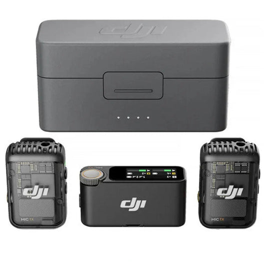 DJI Mic Mini (2 TX + 1 RX + Charging Case), Wireless Lavalier Microphone for iPhone/Camera/Android - gametricks