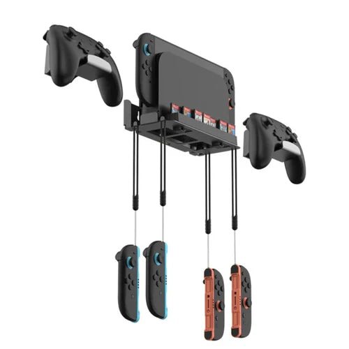 DOBE TNS-31113 Wall Mount Bracket for Nintendo Switch 2 / Switch / OLED Game Controller Hanger with Game Card Storage - gametricks